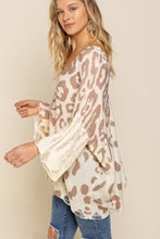 Animal Print Weave Lightweight Sweater (Coco)