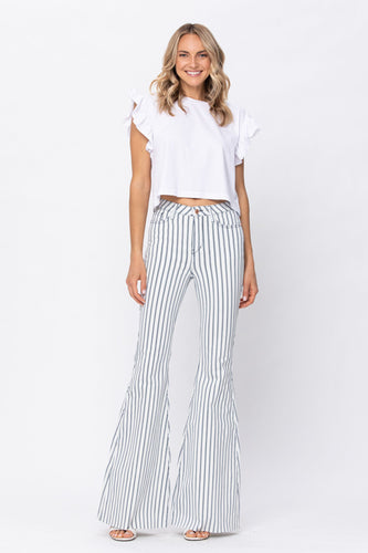 Judy Blue Legs for Days Pinstripe Flare Jeans