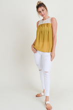 Harper Sleeveless Back Bow Top (Mustard)