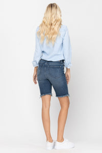 Judy Blue High Rise Cut Off Bermuda Shorts