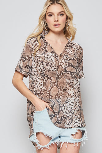 Anya Snake Skin Blouse