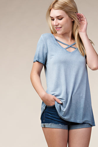 Strappy Top - Light Denim