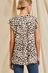 Sinclair Leopard Embroidered Top (Leopard)