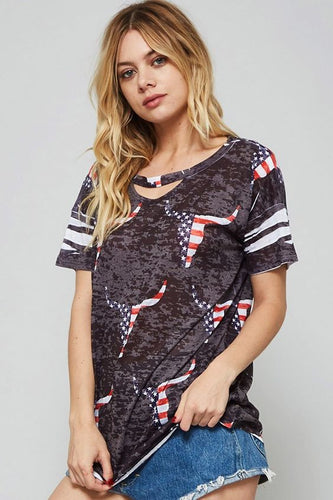 Bullhead Keyhole American Tee