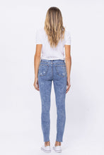Judy Blue Lincoln High Rise Acid Wash Destroyed Skinny Jeans