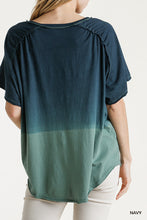 Laila Dip Dye Top (Navy)