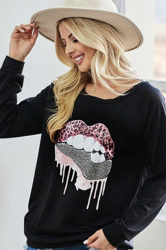 Lip Patch with Rhinestone