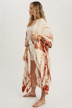 Paisley Flowy Bohemian Kimono (Terracotta)