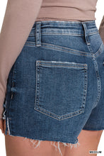 Cut off Shorts Denim Shorts with Front Folded Hem