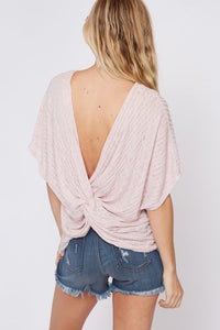 Twisted Open Back Top