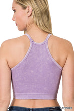 Washed Ribbed Seamless Racerback Cami Top (Lavender)