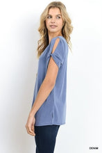 Twisted Sleeve Modal Top