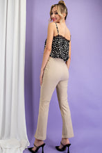 Braileigh Slim Pants with Slit (Taupe)