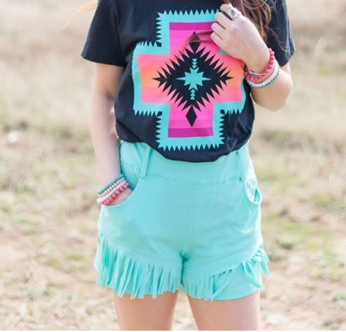 Royston Turquoise Shorts