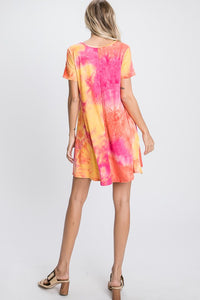 Sunny-All-Day Tie Dye Dress with Side Pockets