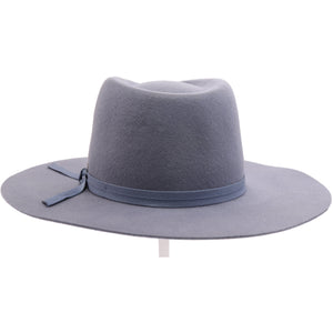 Grosgrain Bow Trim Wool Felt Panama Hat