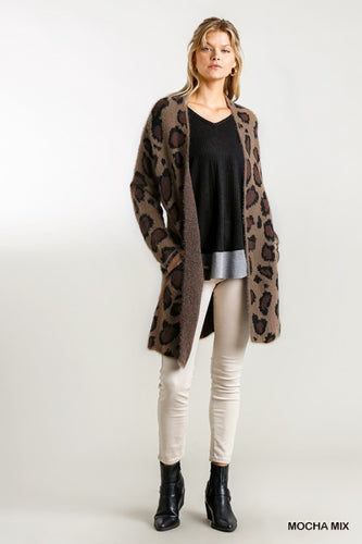 Long Sleeve Leopard Cardigan