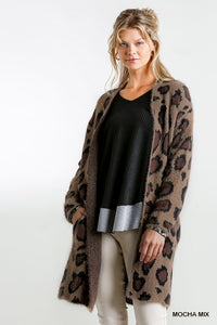 Long Sleeve Leopard Cardigan