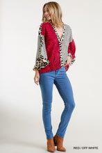 Karma Animal Print Top (Red)