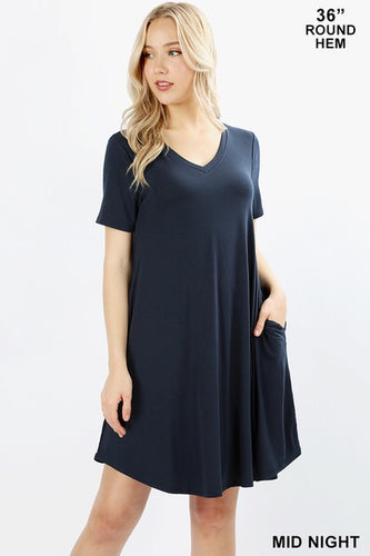 T-Shirt Dress (Midnight Navy)