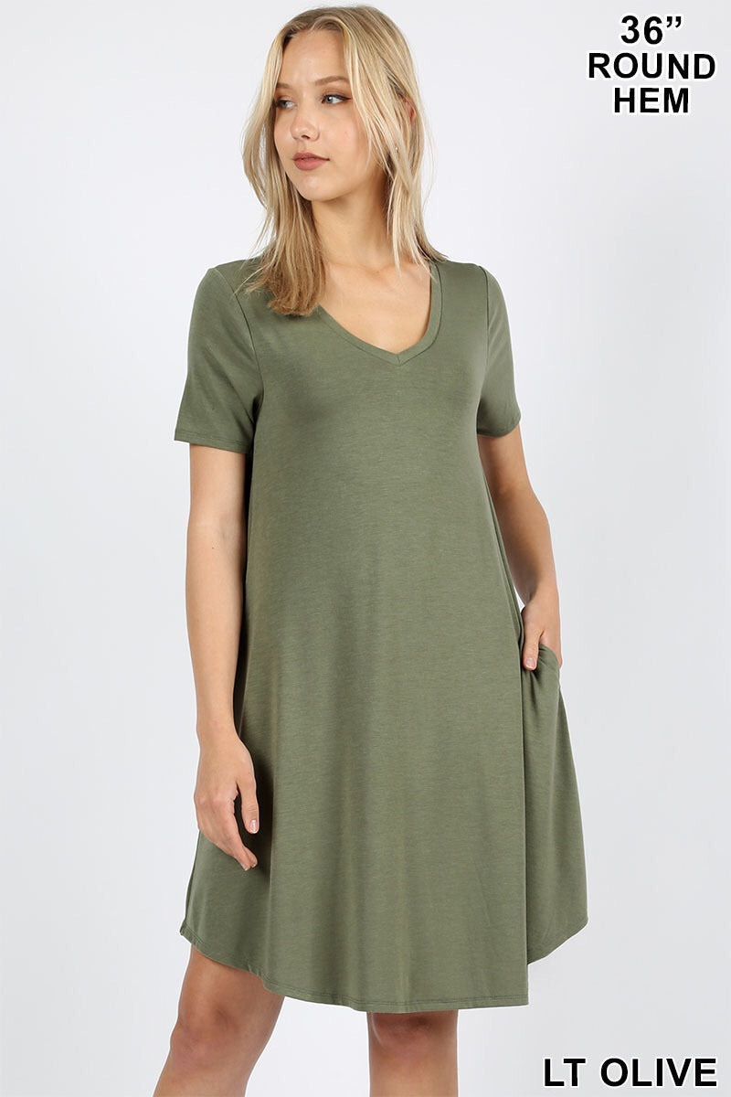 T-Shirt Dress (LT Olive)