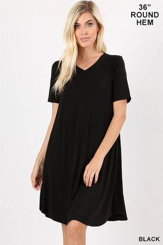 T-Shirt Dress (Black)