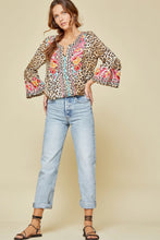 Leopard Embroidered Top