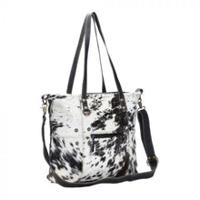 Black And White Shade Hair On Tote Bag