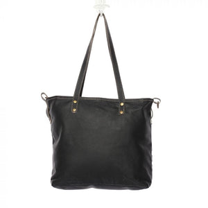 Black And White Shade Hair On Tote Bag