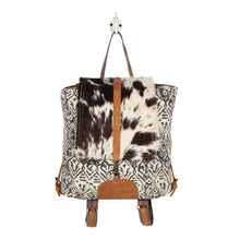 Oriental Cowhide and Canvas Backpack