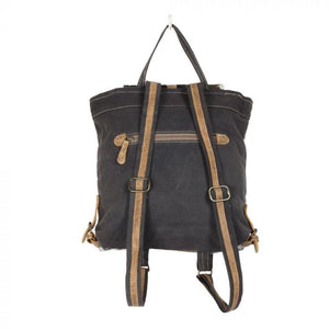 Frost Cowhide and Canvas Backpack