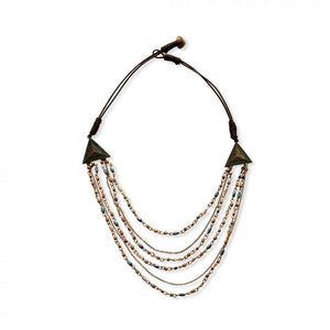 High Strung Layered Glass Bead Necklace