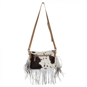 Leather Fringe and Cowhide Bag