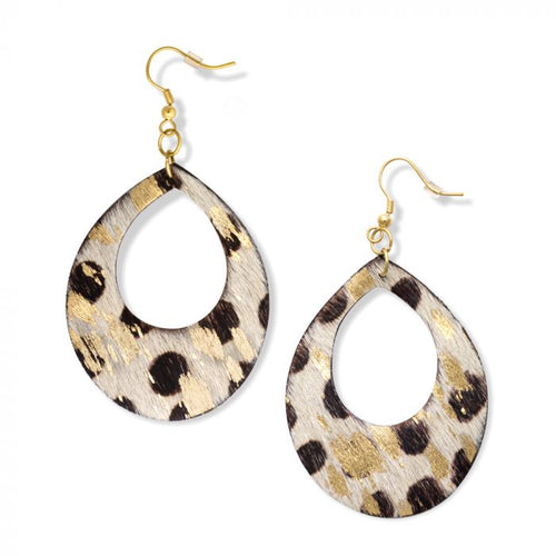 Gold speckle earring