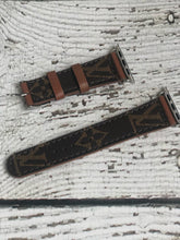 LV Leather Watch Band - Genuine LV material - by Sandra Ling